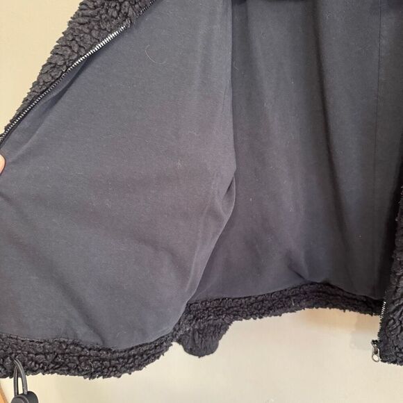 Lululemon Cinchable Fleece Zip-Up Black size 12 - Picture 8 of 9